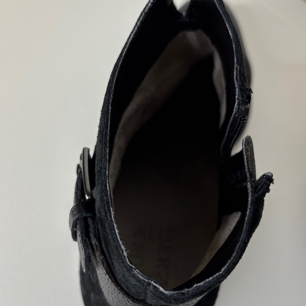 Naturalizer Wanya Black Leather Ankle Boots Size 8.5 W - Picture 13 of 14